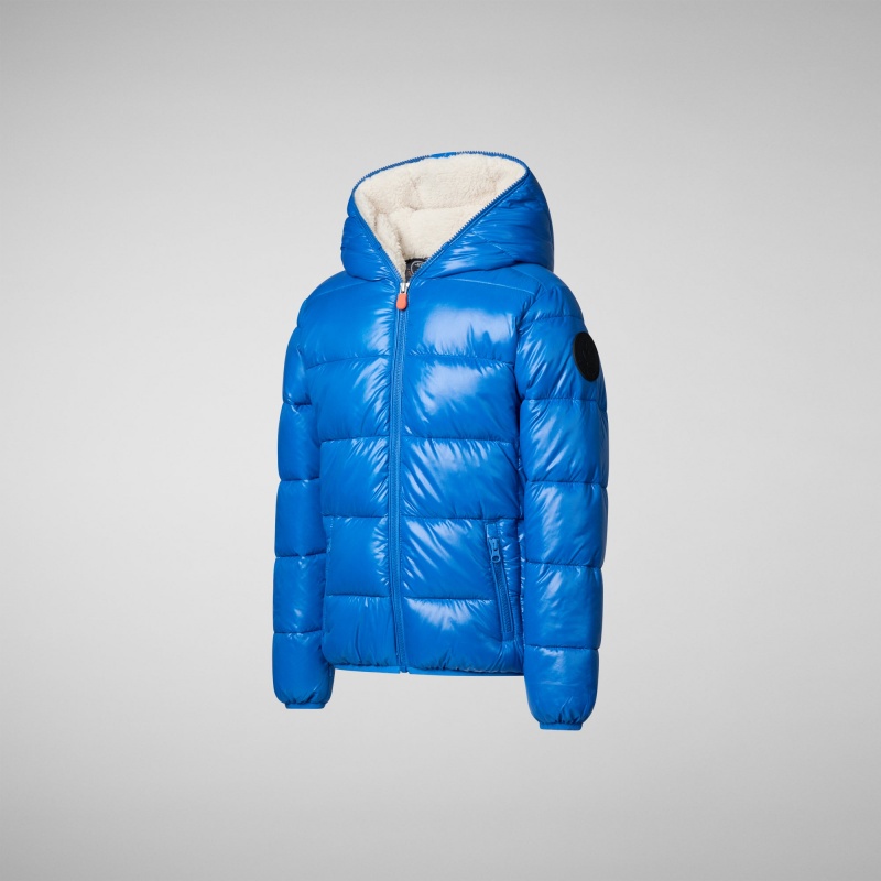 Save The Duck Gavin Encapuchado Puffer Jacket Azules | EDCVN3927