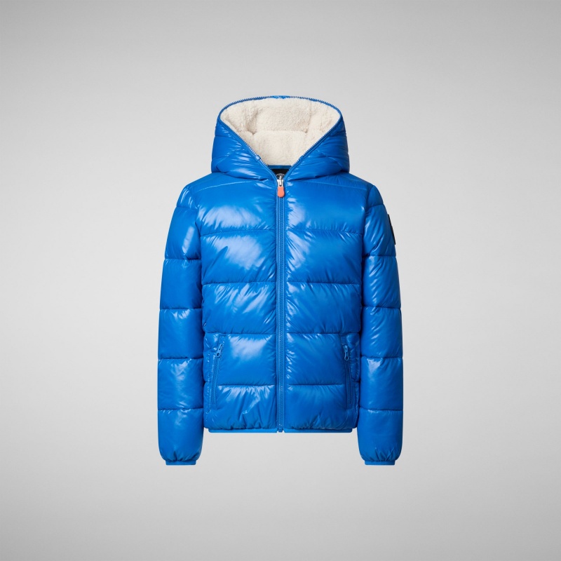 Save The Duck Gavin Encapuchado Puffer Jacket Azules | EDCVN3927