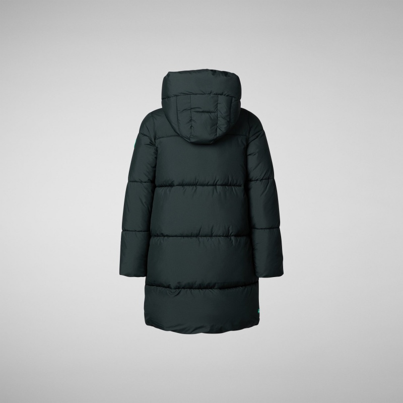 Save The Duck Hale Puffer Coat Verde Negras | FCGXZ3524