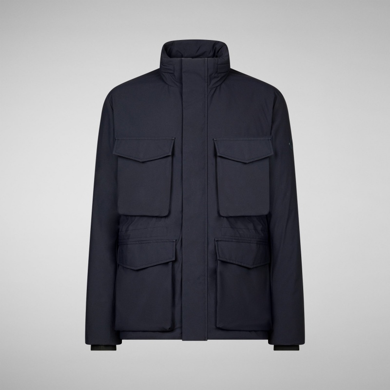 Save The Duck Halim Jacket Azules Negras | BQEJL2657