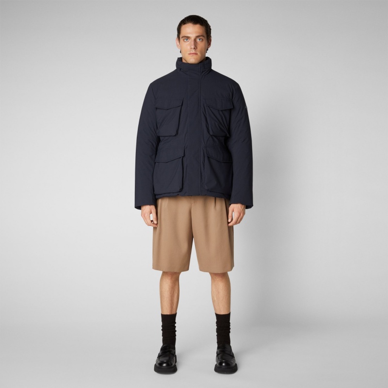 Save The Duck Halim Jacket Azules Negras | BQEJL2657