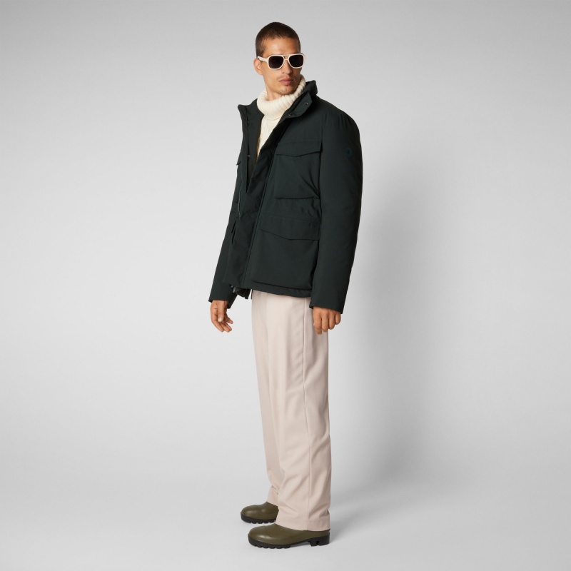 Save The Duck Halim Jacket Verde Negras | TCIHK6524