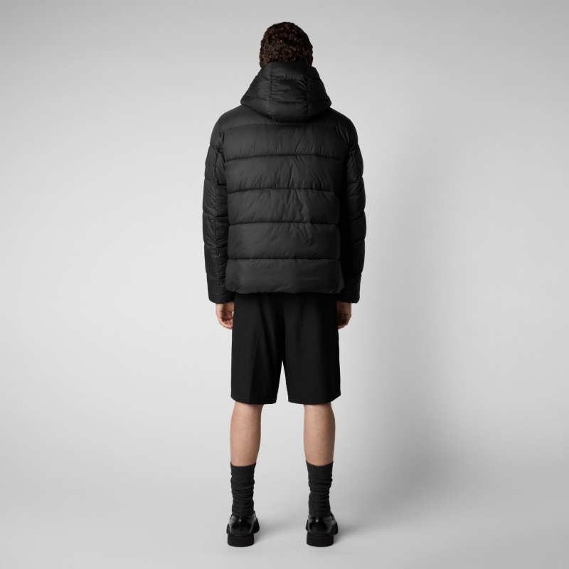 Save The Duck Hemer Encapuchado Puffer Jacket Negras | LPNXQ0316