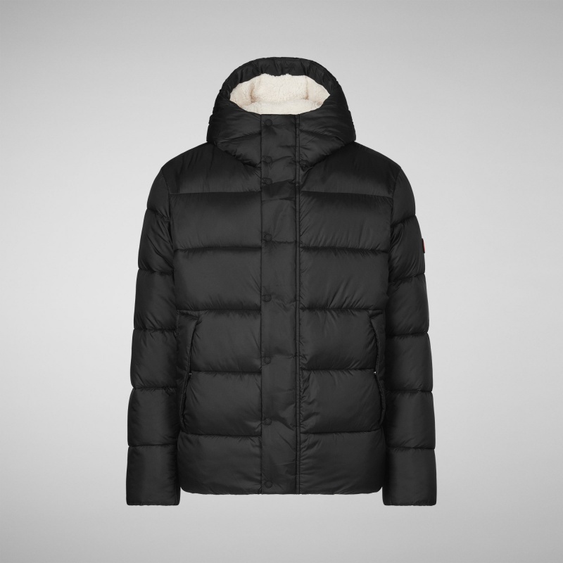 Save The Duck Hemer Encapuchado Puffer Jacket Negras | LPNXQ0316