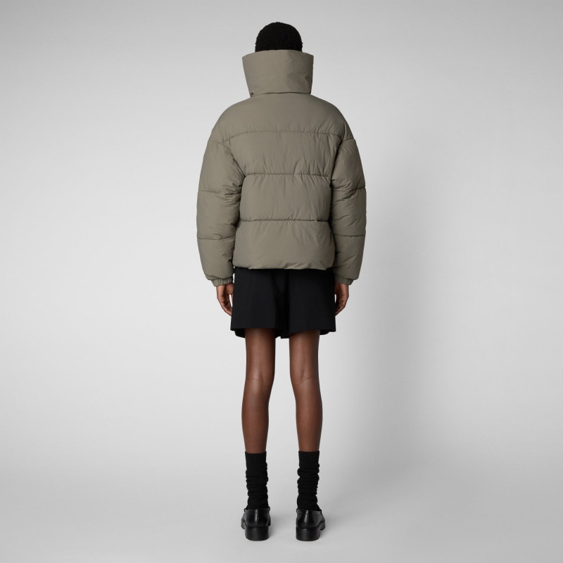 Save The Duck Hina Puffer Jacket Gris | QIZKM2863