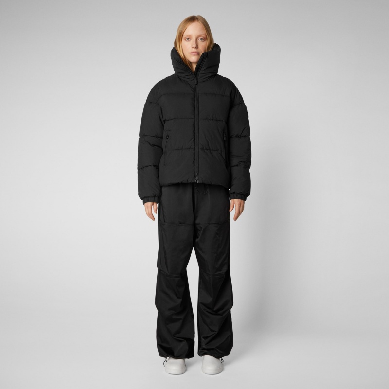 Save The Duck Hina Puffer Jacket Negras | FDUHE2047