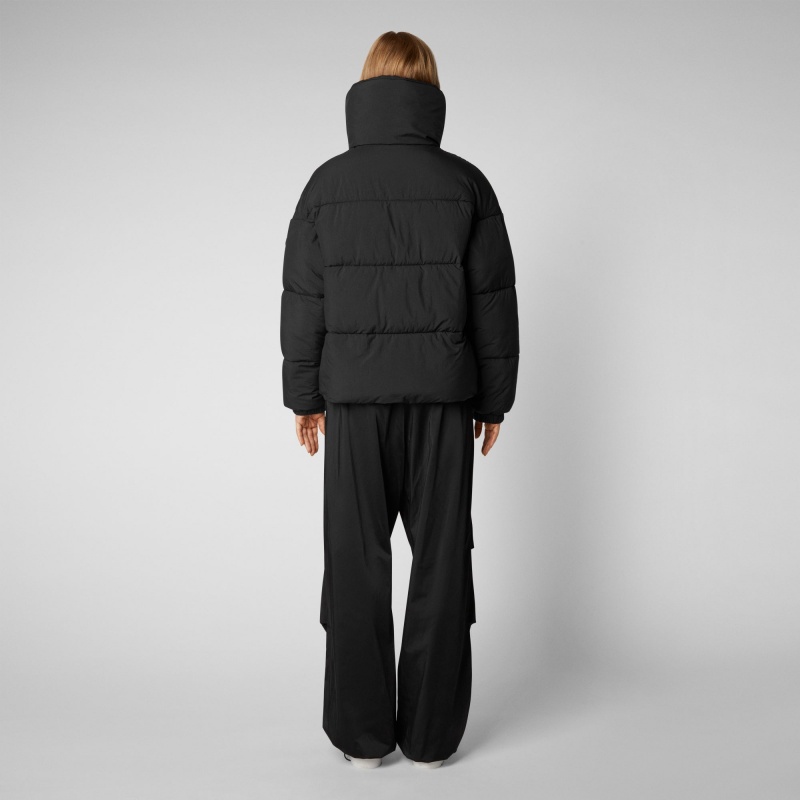 Save The Duck Hina Puffer Jacket Negras | FDUHE2047