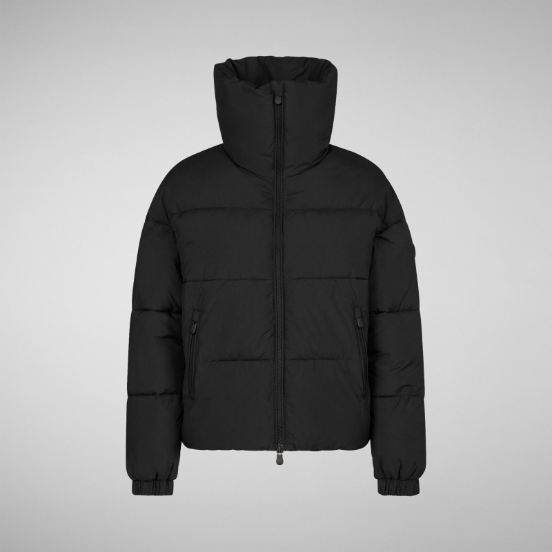 Save The Duck Hina Puffer Jacket Negras | FDUHE2047