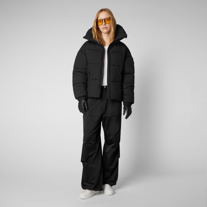 Save The Duck Hina Puffer Jacket Negras | FDUHE2047