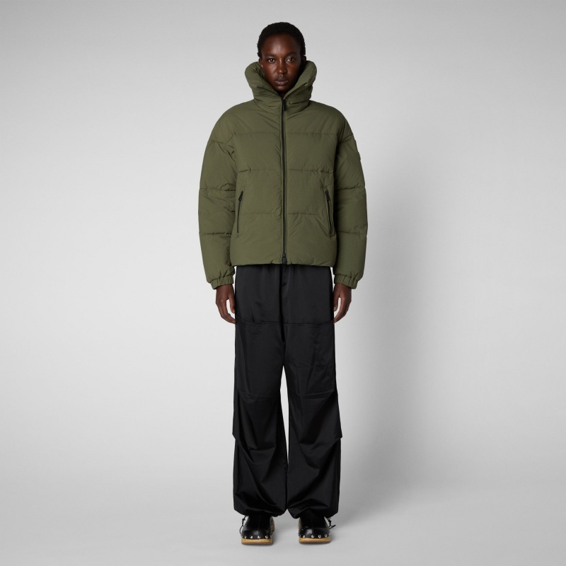 Save The Duck Hina Puffer Jacket Verde | GKIJH0714