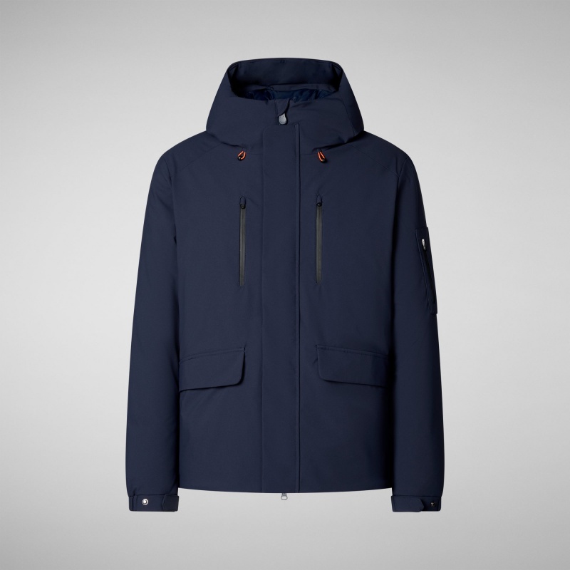 Save The Duck Hiram Encapuchado Parka Azul Marino Azules | PZLHN0842