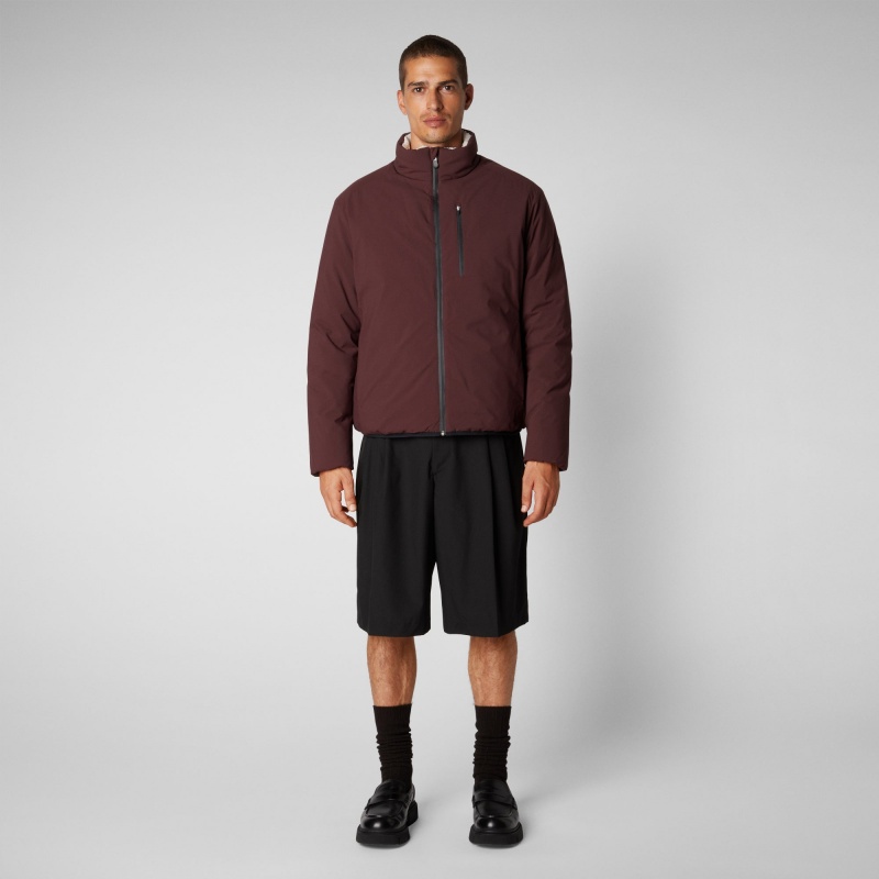 Save The Duck Hyssop Jacket Burdeos Negras | LWYIC0472