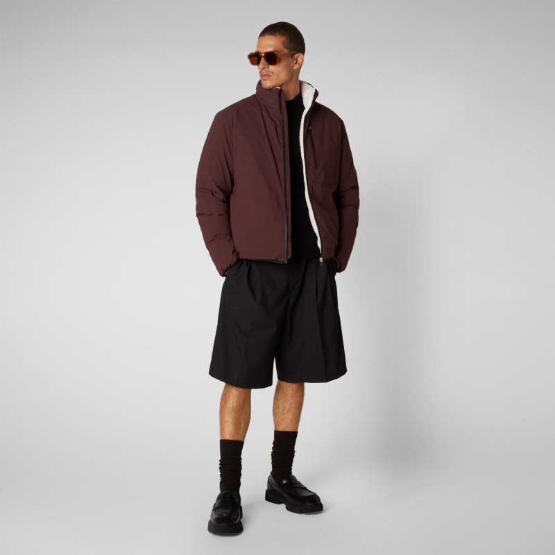 Save The Duck Hyssop Jacket Burdeos Negras | LWYIC0472