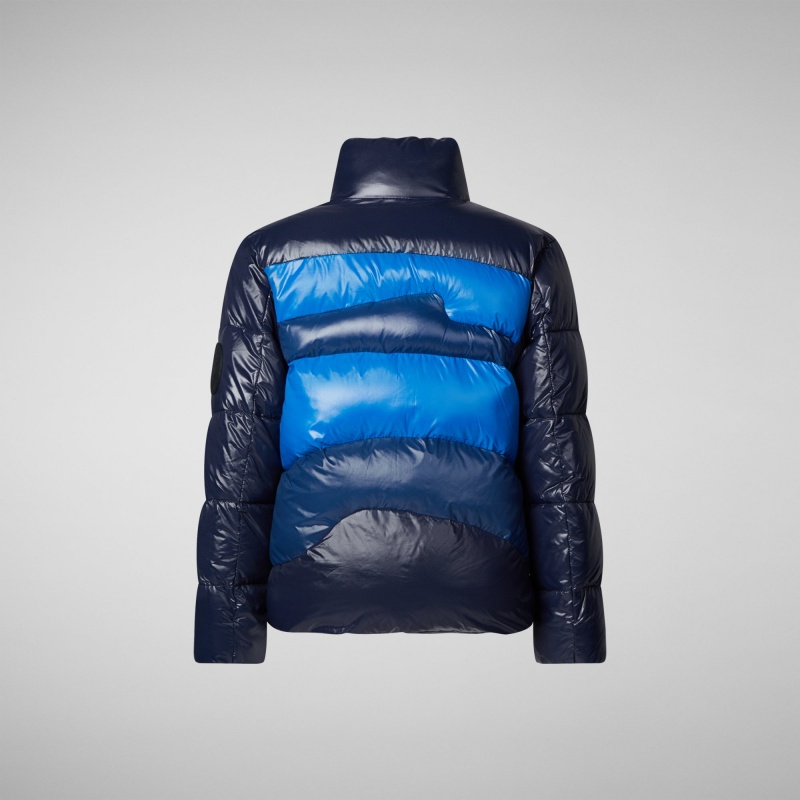 Save The Duck Ilon Encapuchado Puffer Jacket Azules | HXZNA8950