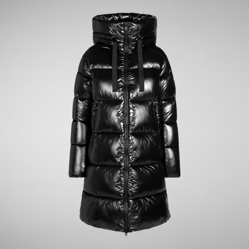 Save The Duck Isabel Encapuchado Puffer Coat Negras | GVYMS3067