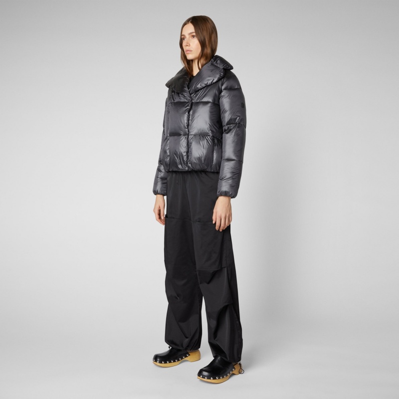 Save The Duck Ishya Puffer Jacket Negras | SDKTG9650