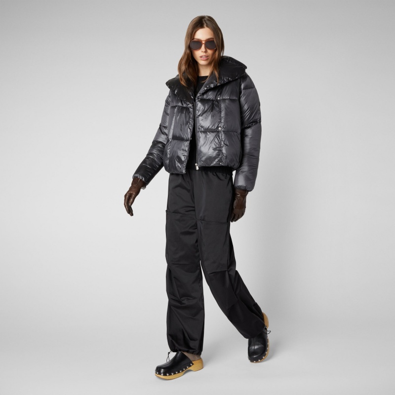 Save The Duck Ishya Puffer Jacket Negras | SDKTG9650