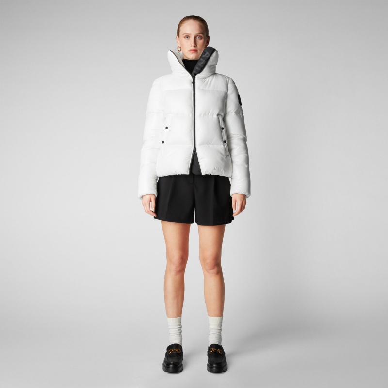 Save The Duck Isla Puffer Jacket Blancas | YGEPD1795