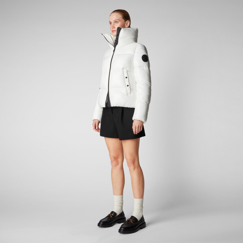 Save The Duck Isla Puffer Jacket Blancas | YGEPD1795