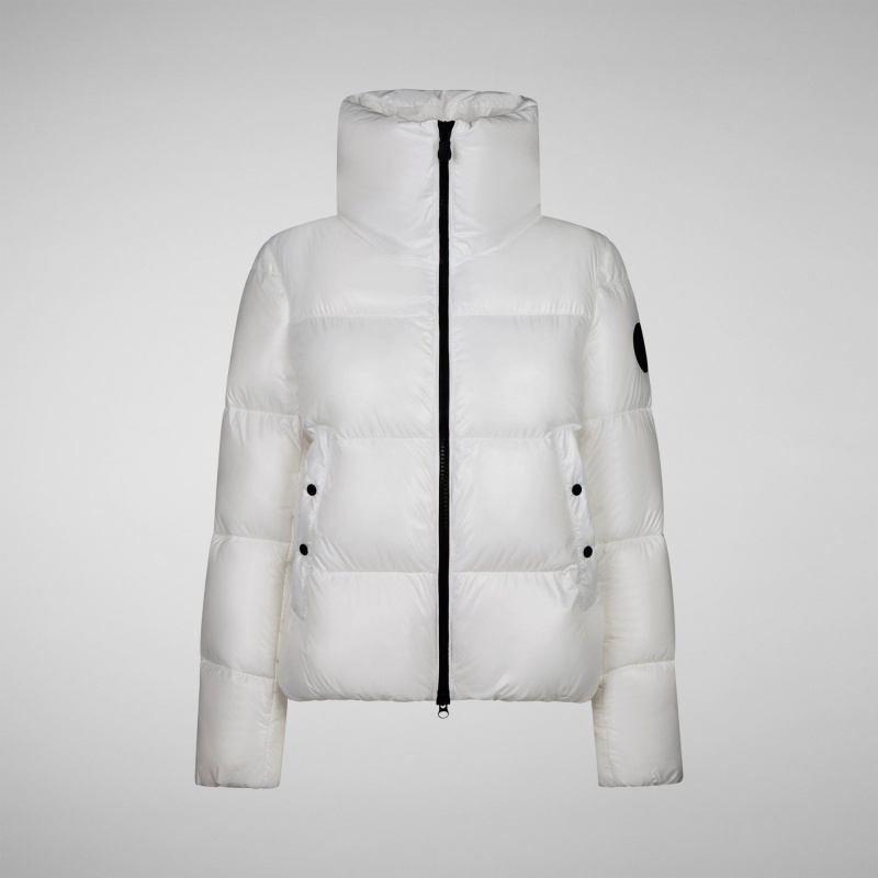 Save The Duck Isla Puffer Jacket Blancas | YGEPD1795