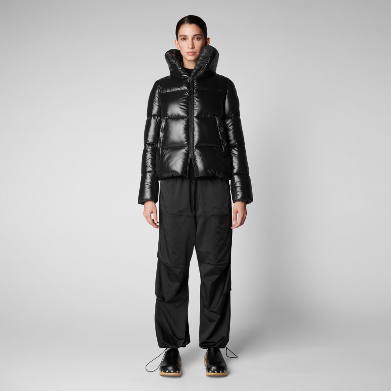 Save The Duck Isla Puffer Jacket Negras | FVTJD2795