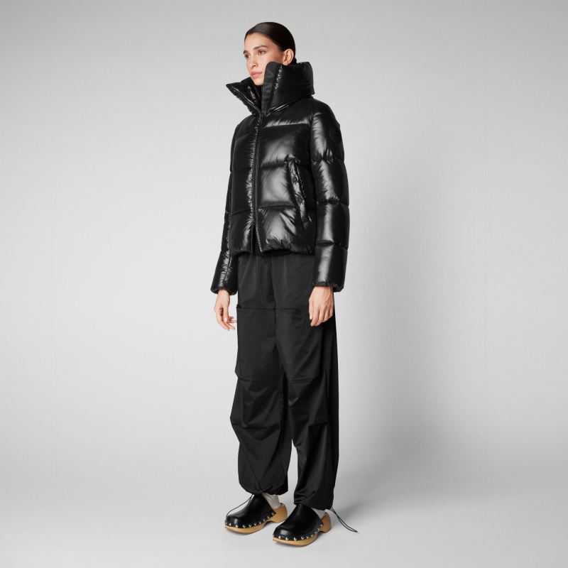 Save The Duck Isla Puffer Jacket Negras | FVTJD2795