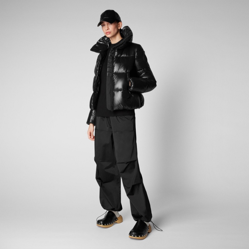 Save The Duck Isla Puffer Jacket Negras | FVTJD2795