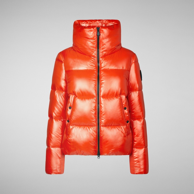 Save The Duck Isla Puffer Jacket Rojas | KBVPH7198