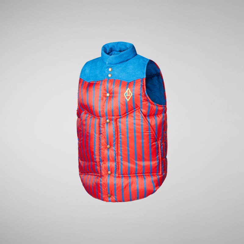 Save The Duck Lemur Puffer Vest Rojas | RLUDN4562