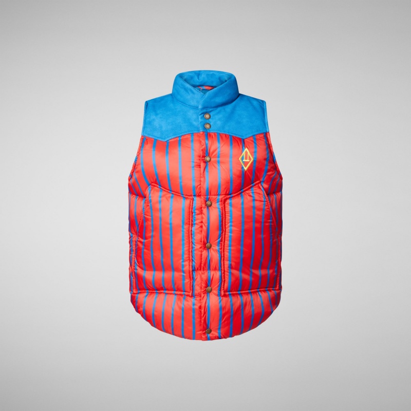 Save The Duck Lemur Puffer Vest Rojas | RLUDN4562