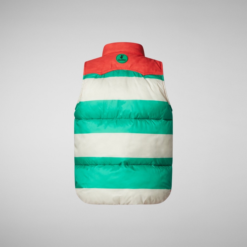 Save The Duck Lemur Puffer Vest Verde | UQFAG2671