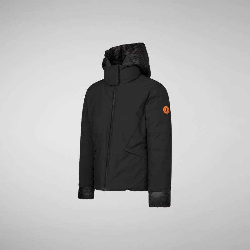 Save The Duck Liri Encapuchado Jacket Negras | EHPBM3095
