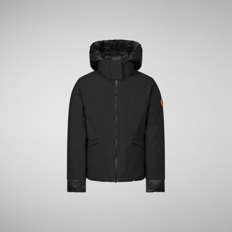 Save The Duck Liri Encapuchado Jacket Negras | EHPBM3095