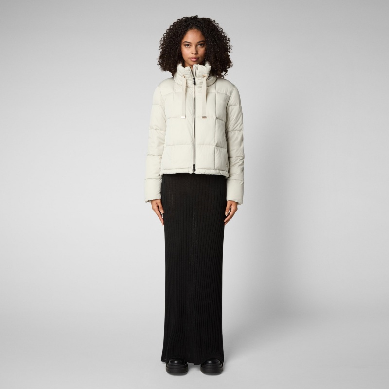 Save The Duck Lobelia Puffer Jacket Beige | RFGBT2751