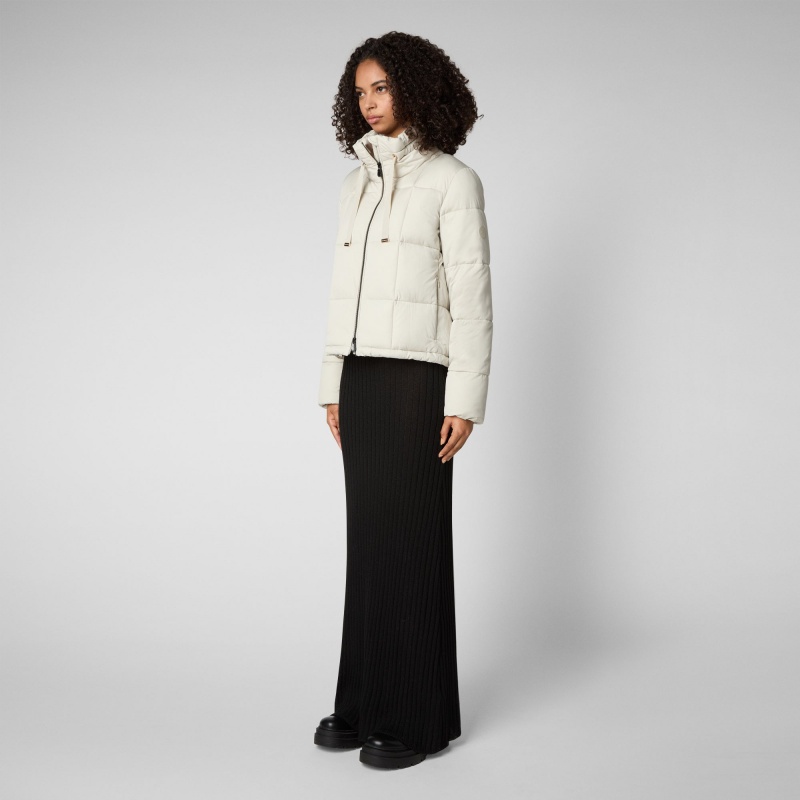 Save The Duck Lobelia Puffer Jacket Beige | RFGBT2751