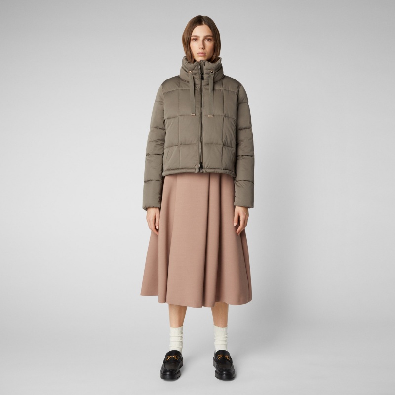 Save The Duck Lobelia Puffer Jacket Gris | HKGCY5927