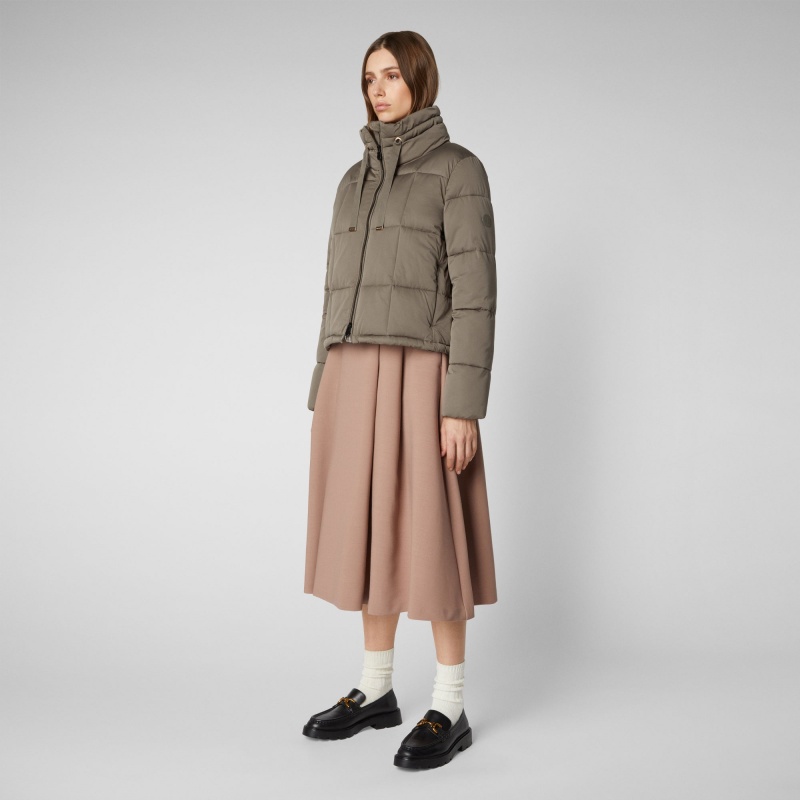 Save The Duck Lobelia Puffer Jacket Gris | HKGCY5927