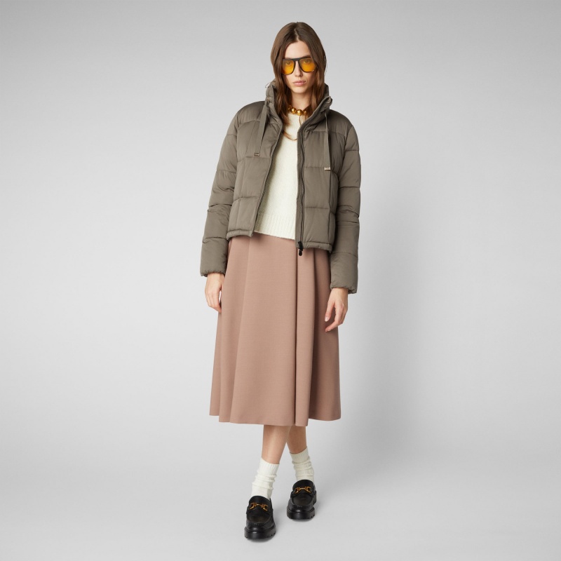 Save The Duck Lobelia Puffer Jacket Gris | HKGCY5927