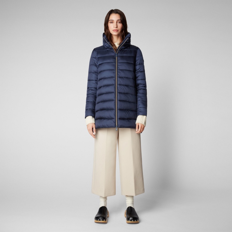 Save The Duck Lydia Puffer Coat Azules Negras | BZLRO7825