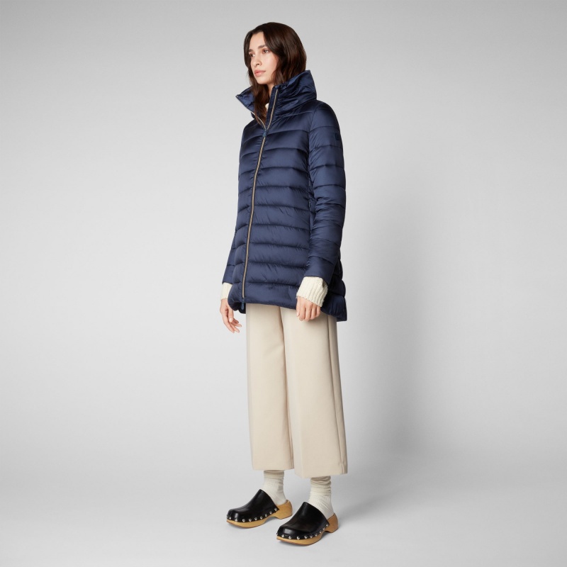 Save The Duck Lydia Puffer Coat Azules Negras | BZLRO7825
