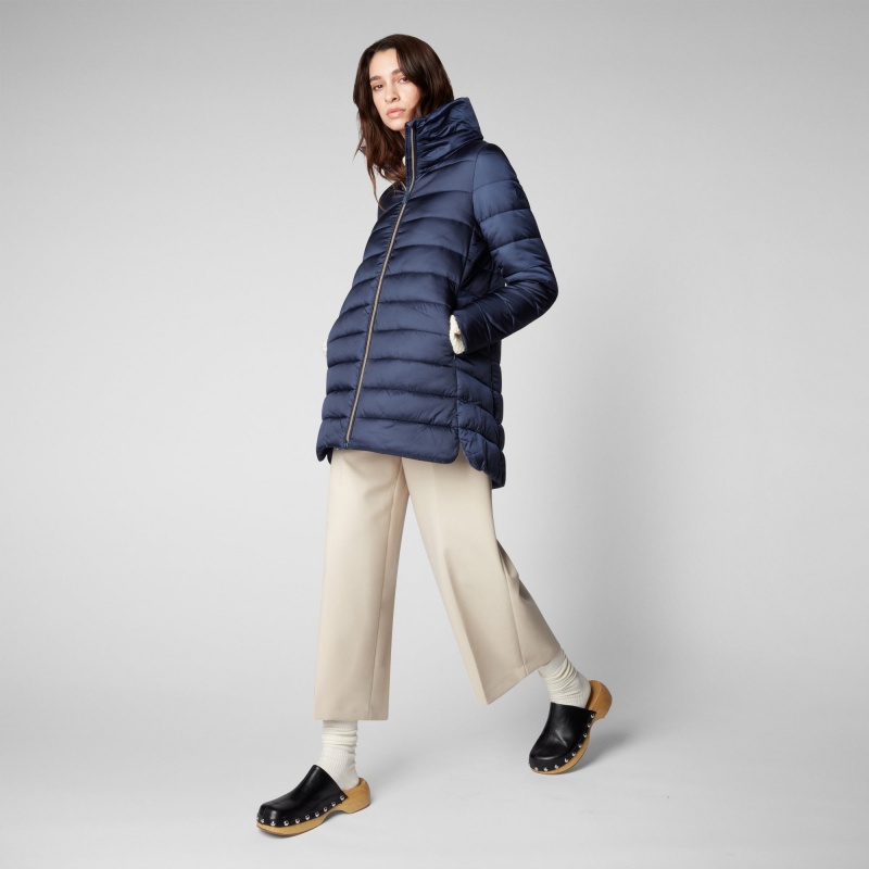 Save The Duck Lydia Puffer Coat Azules Negras | BZLRO7825