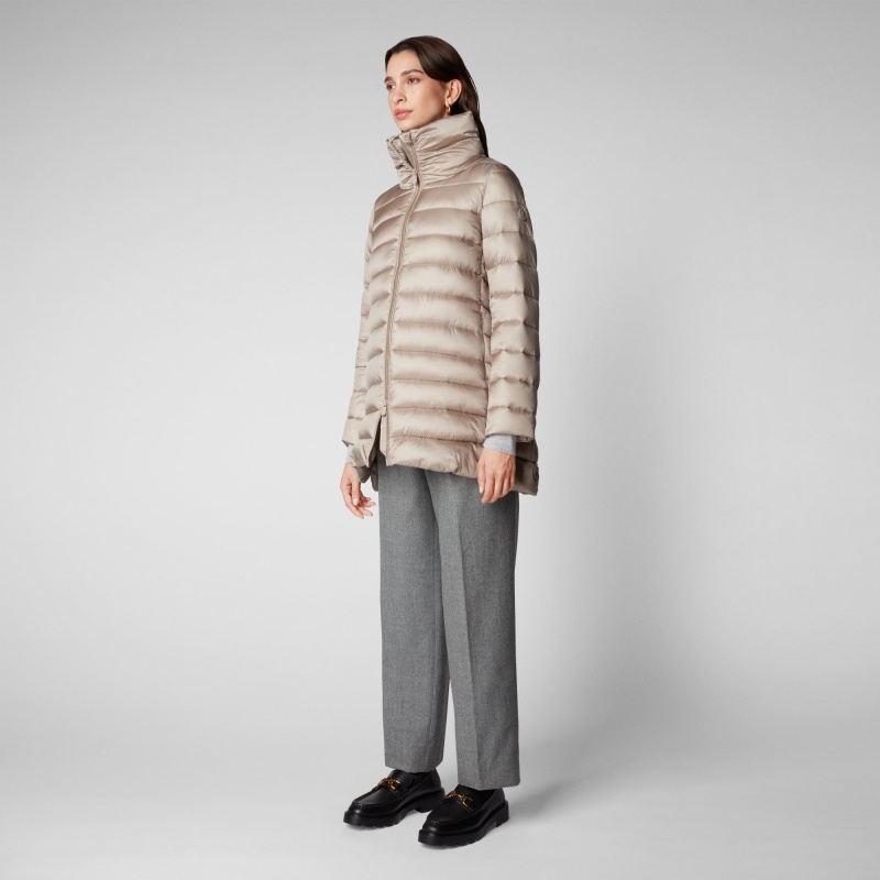 Save The Duck Lydia Puffer Coat Gris | LSVMI4670