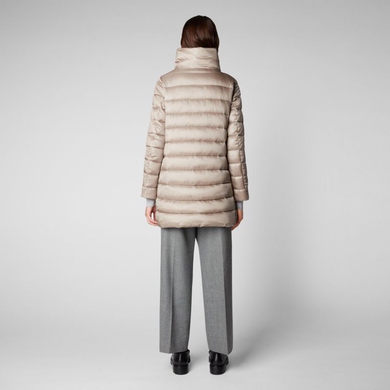 Save The Duck Lydia Puffer Coat Gris | LSVMI4670
