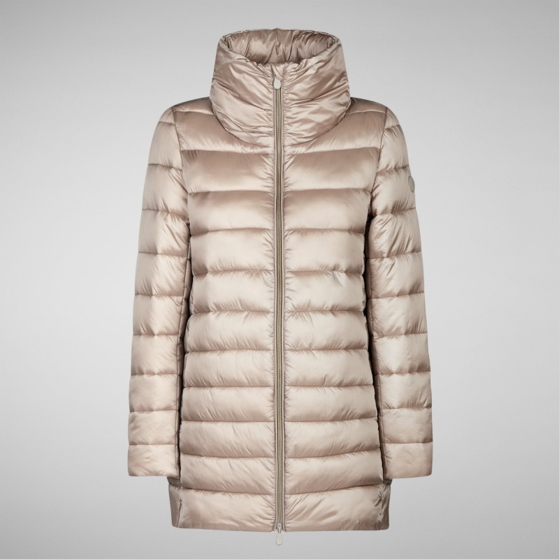 Save The Duck Lydia Puffer Coat Gris | LSVMI4670
