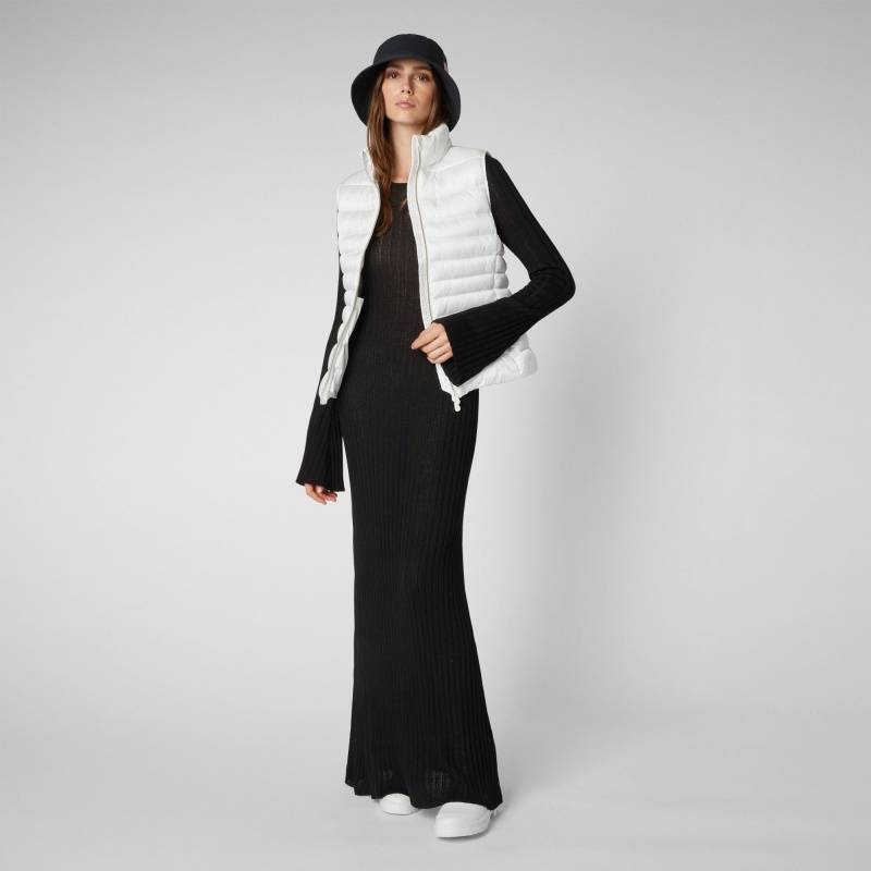 Save The Duck Lynn Puffer Vest Blancas | GOWLE7861