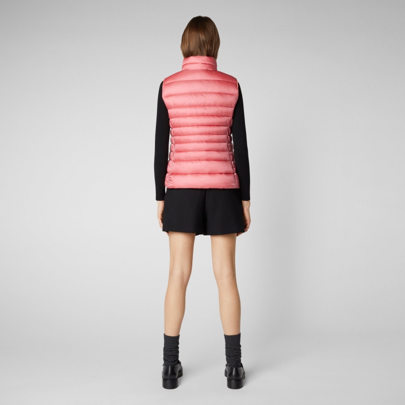 Save The Duck Lynn Puffer Vest Rosas | YXKED1940