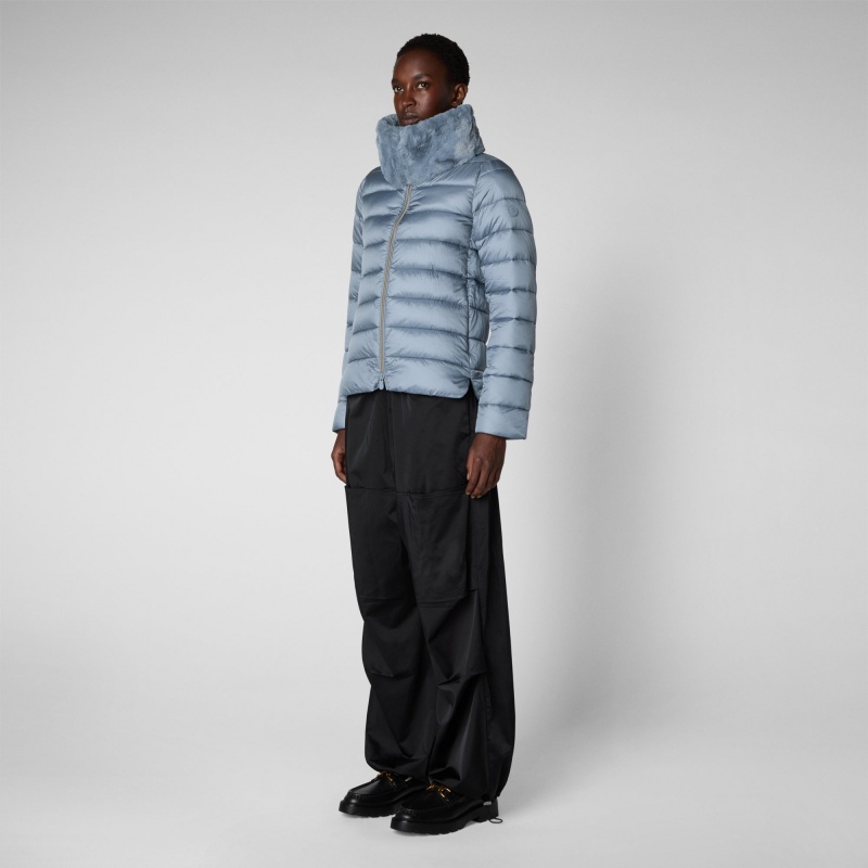 Save The Duck Mei Puffer Jacket Azules | BFYQP2135