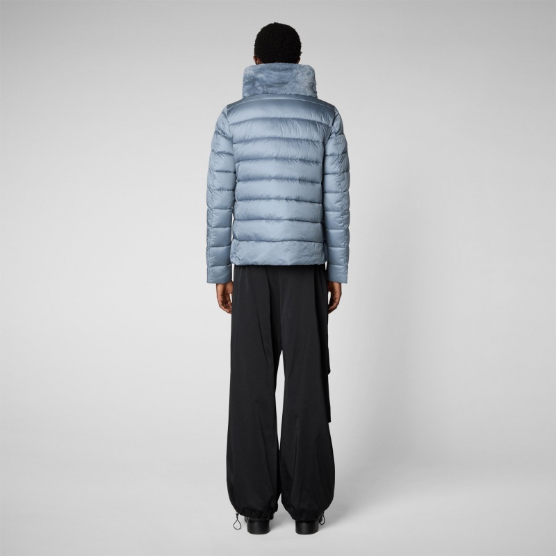 Save The Duck Mei Puffer Jacket Azules | BFYQP2135