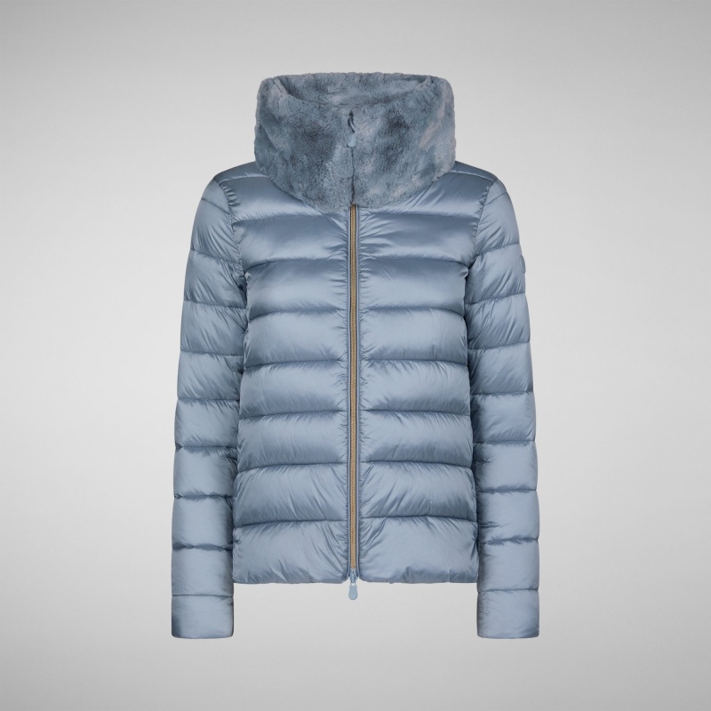 Save The Duck Mei Puffer Jacket Azules | BFYQP2135
