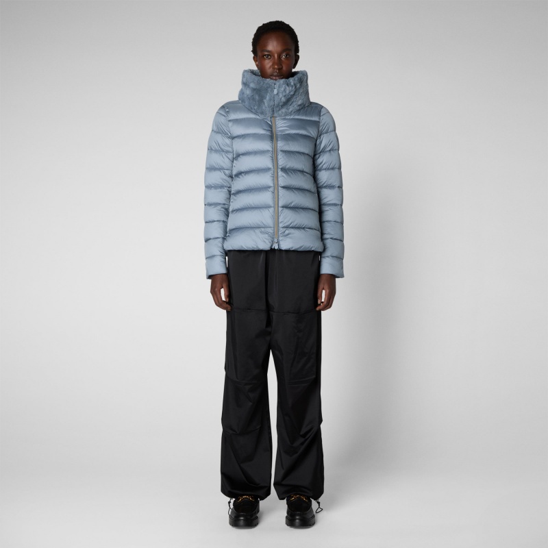 Save The Duck Mei Puffer Jacket Azules | BFYQP2135
